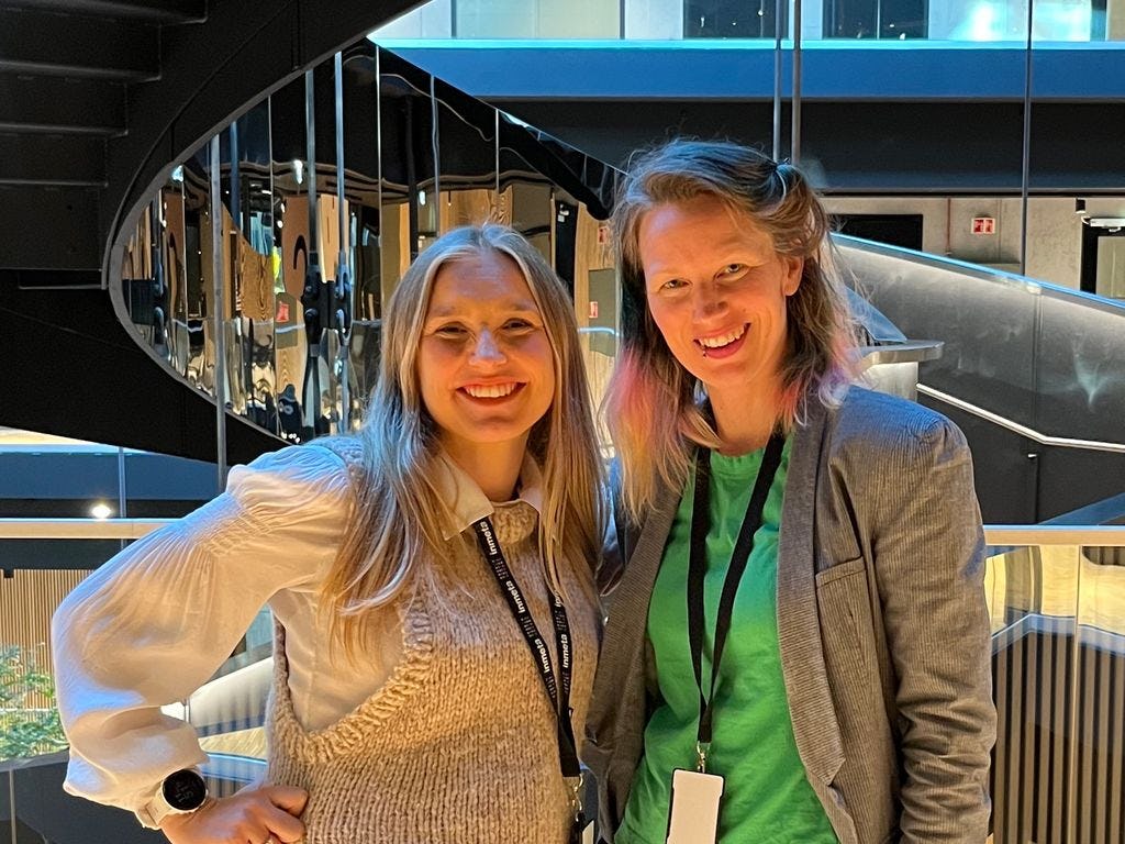 Vala M. Valsdottir, Dataforsker og Lillian Smestad, Senior Data Scientist og prosjektveileder