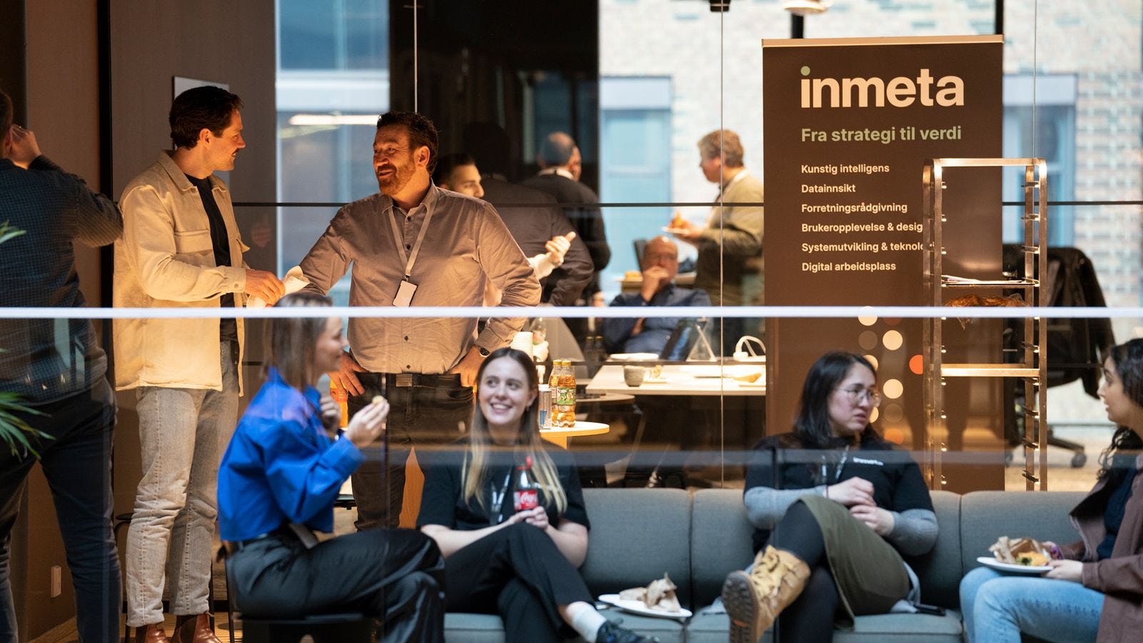 Sosial pause hos Inmeta på Oslo-kontoret under Hackathon 2023