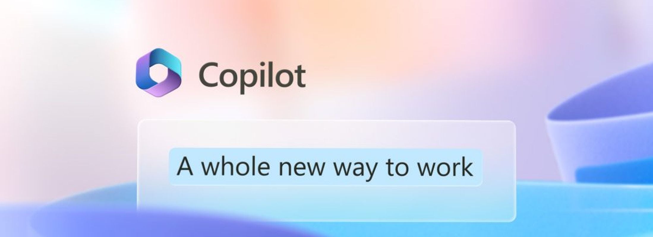 Microsoft Copilot demo bilde "a whole new way to work"