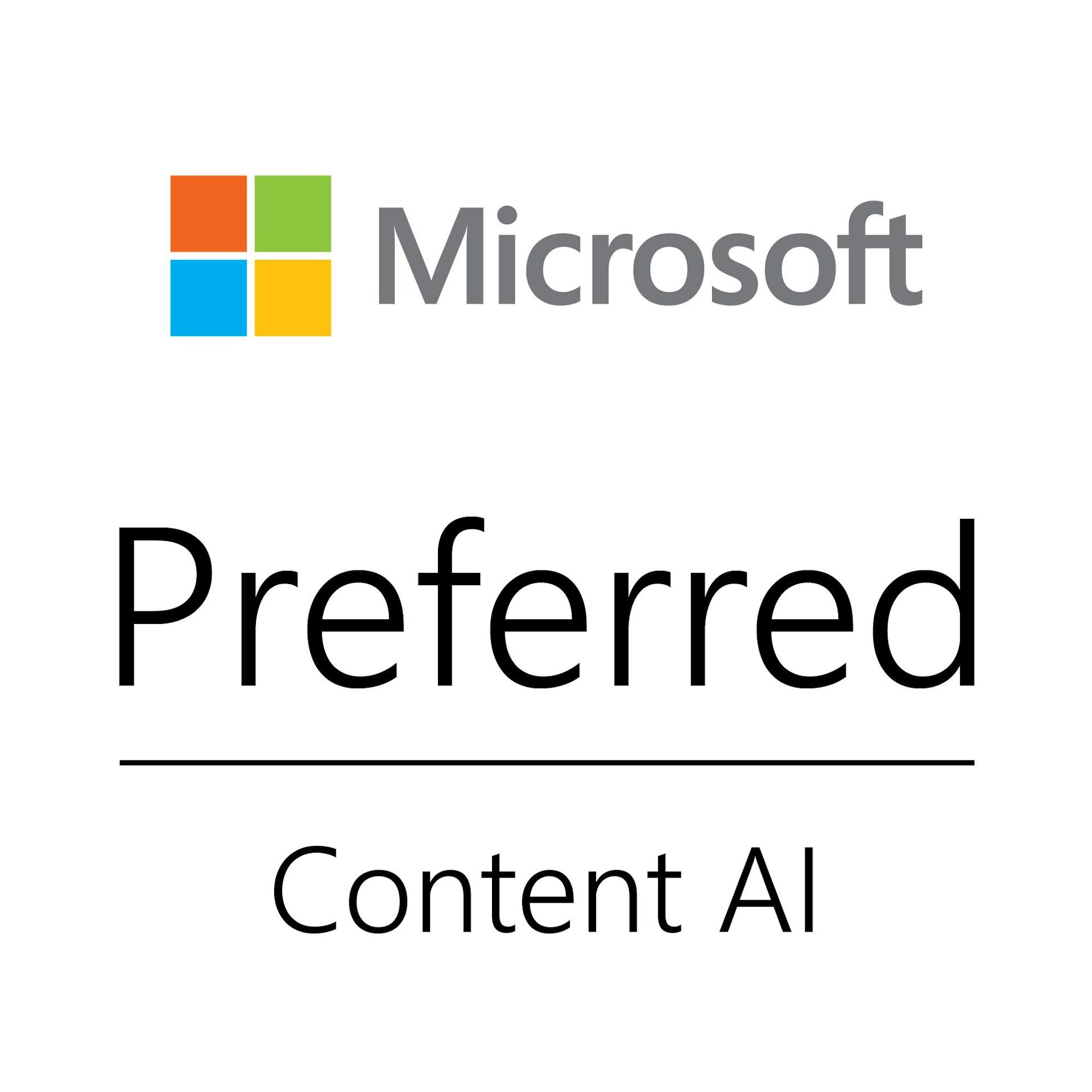 Microsoft Preferred Content AI partner